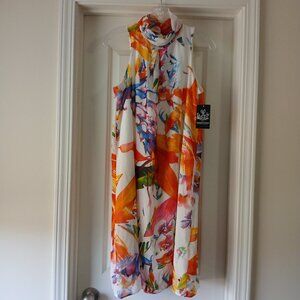 Dress - Red/Cream - Size (NEW)